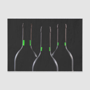 Wine Bottles Black Tissue Paper