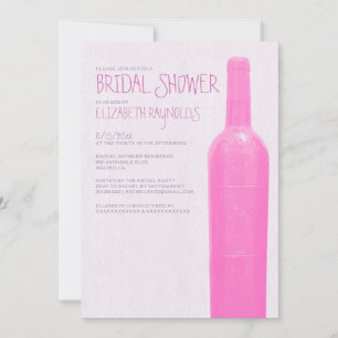 Wine Bottles Bridal Shower Invitations