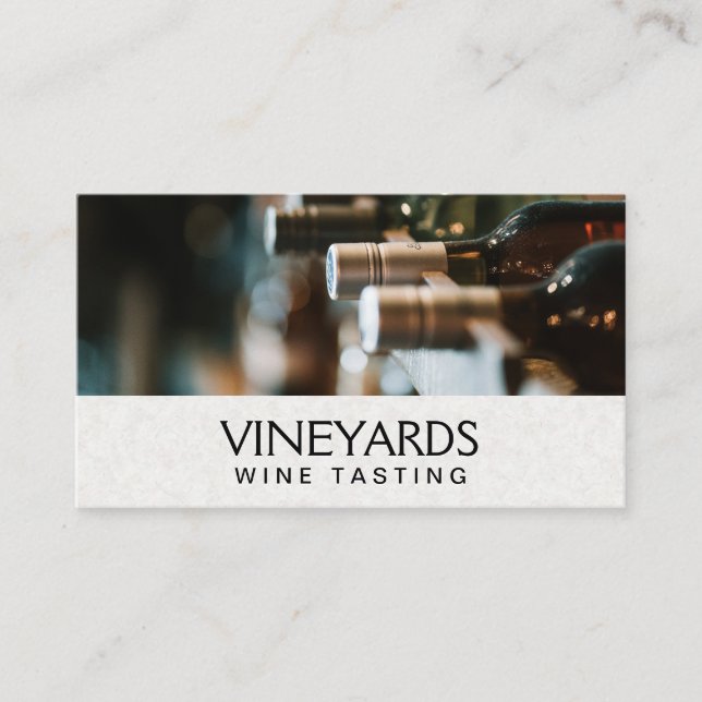 Wine Bottles Business Card (Front)