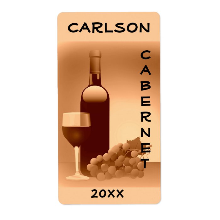 Wine Bottles Label