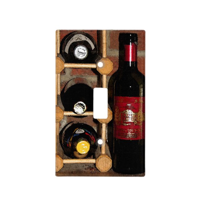 Wine Bottles Light Switch Cover (Front)