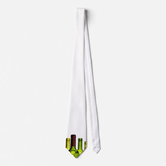 Wine Bottles Neck Tie (Front)