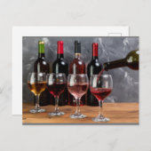 Wine Bottles Postcard | Zazzle