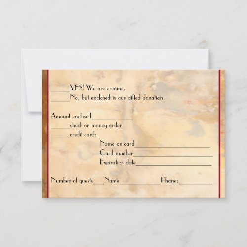 Wine Bottles RSVP reply