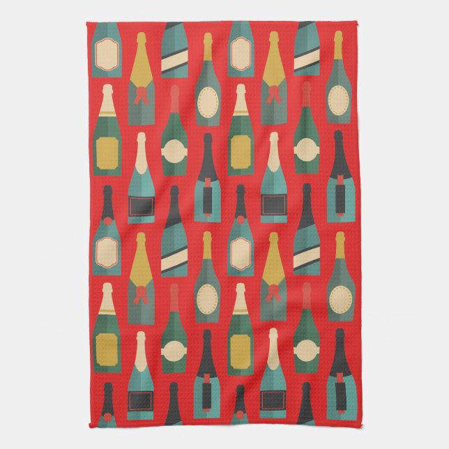 Wine Bottles Towel (Vertical)