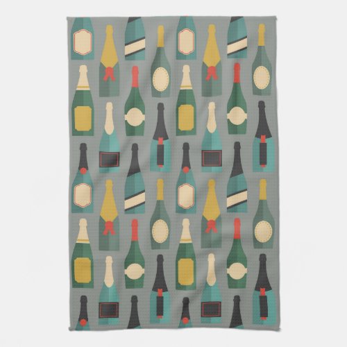 Wine Bottles Towel