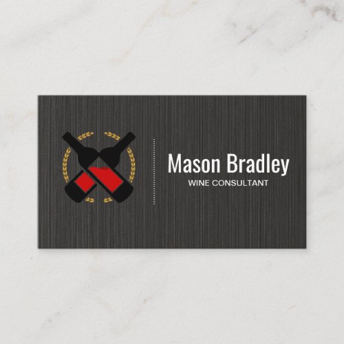 Wine Bottles  Winery Business Card