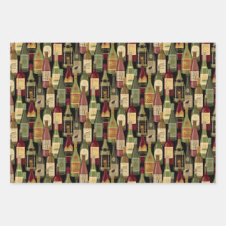 Wine Bottles Wrapping Paper Sheets