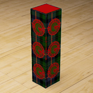 Wine Box Plaid Merry & Bright Design