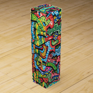 Wine Box with Graffiti desigbn Sup#10
