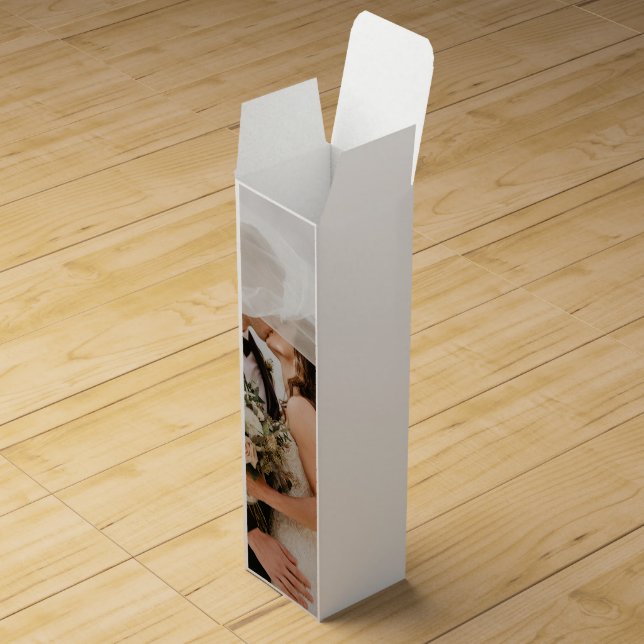 Wine Box with Your Photo – Unique Packaging (Opened)