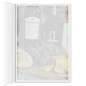 Wine Bread Cheese and Grapes Still Life Cards (Inside (Right))