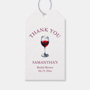 Wine Bridal Shower Favor Tags