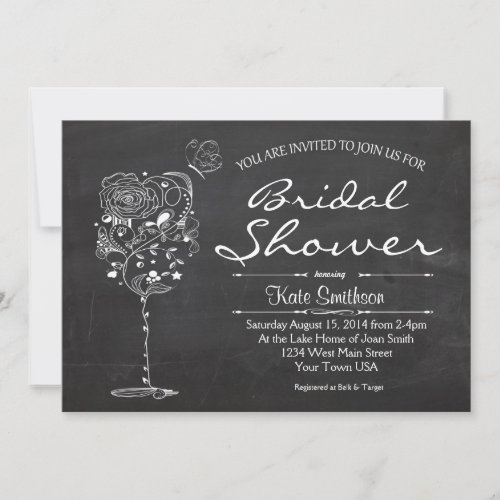 Wine Bridal Shower Invitation
