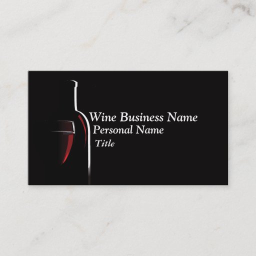 Customizable Wine Business Business Card