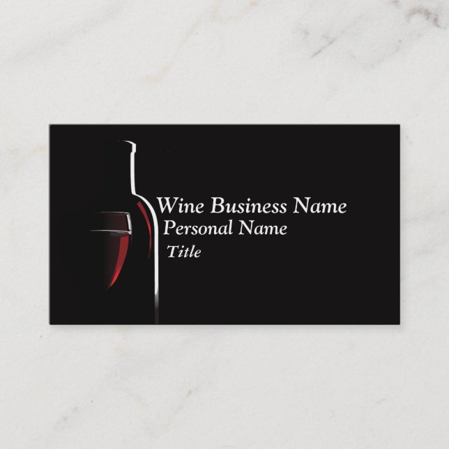 Wine Business Business Card (Front)