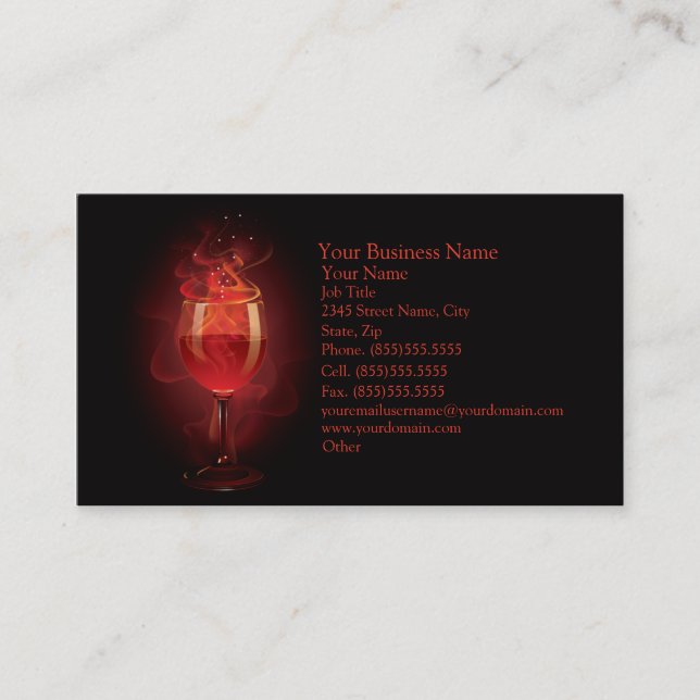 Wine Business Business Card (Front)