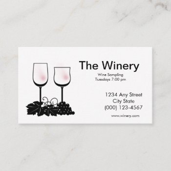 Wine Business Card by Iggys_World at Zazzle
