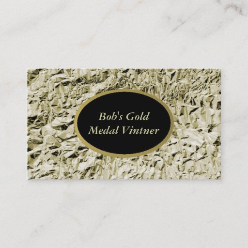 Customizable Wine Business Card