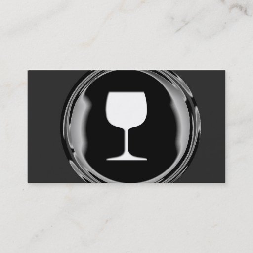 Customizable Wine Business Card