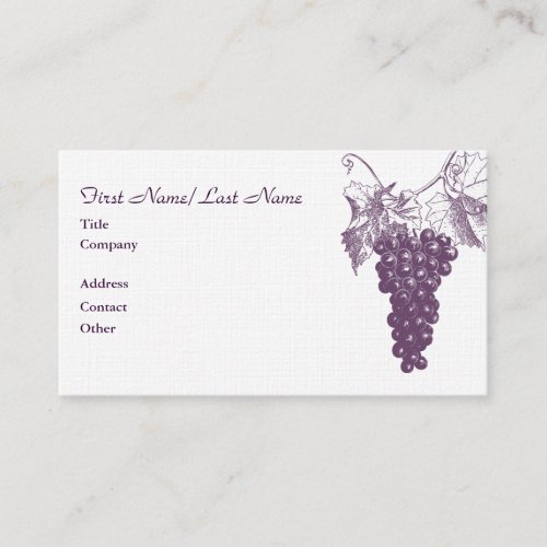 Wine Business Card