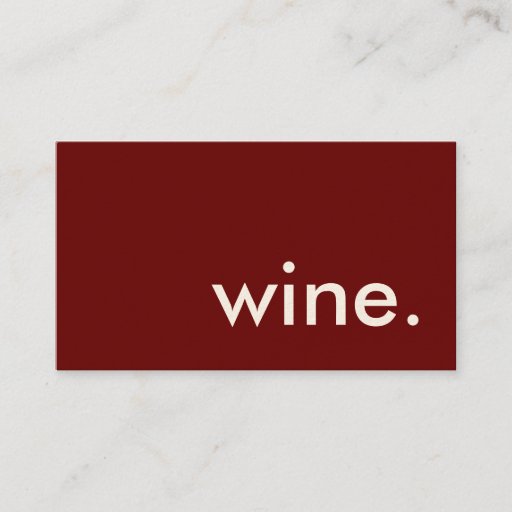 Customizable wine. business card template