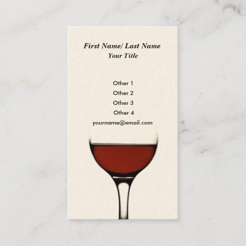 Wine Business Card