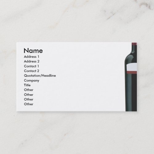 Wine Business Card