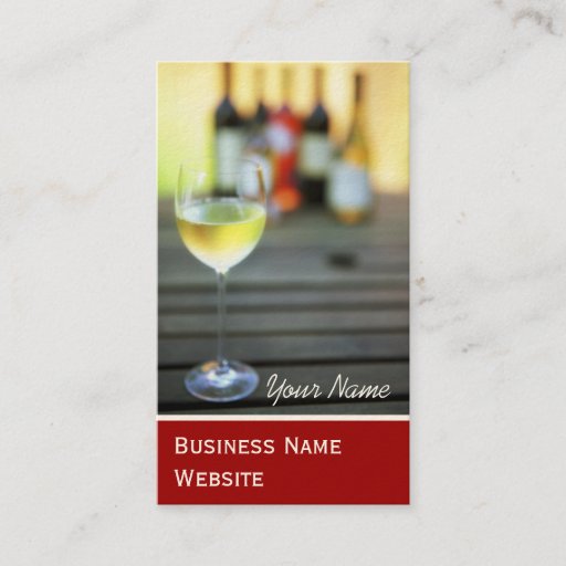 Customizable Wine Business Cards