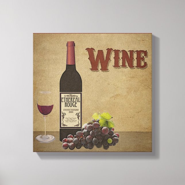 Wine Canvas Print (Front)