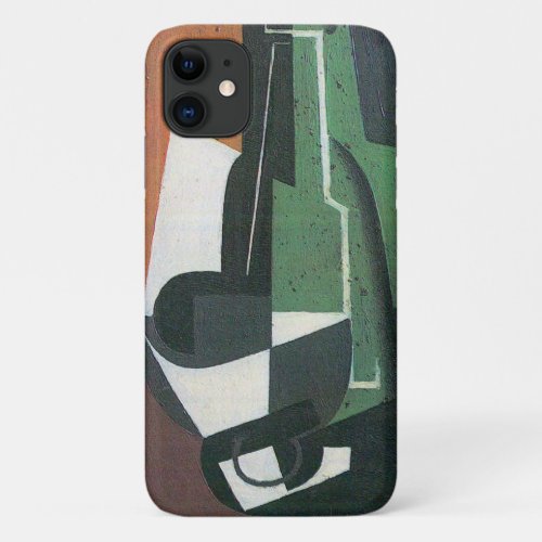 Wine Carafe Bottle by Juan Gris Vintage Cubism iPhone 11 Case