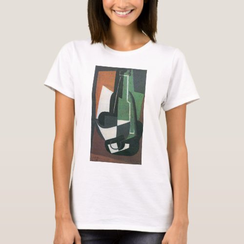 Wine Carafe Bottle by Juan Gris Vintage Cubism T_Shirt