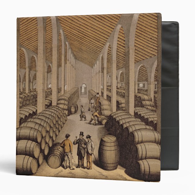 Wine Cellar at Jerez de la Frontera 3 Ring Binder (Front/Inside)