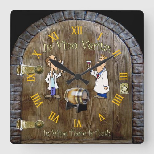 Wine Cellar Clock  Man Cave  In Vino Veritas 