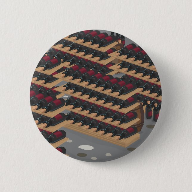 Wine Cellar Pinback Button (Front)