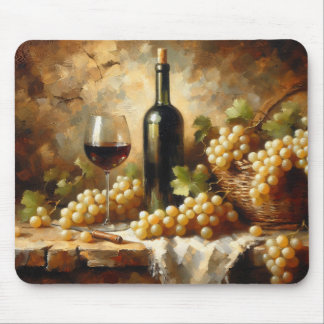 Wine Cellar Winery Grapes Still Life Mouse Pad