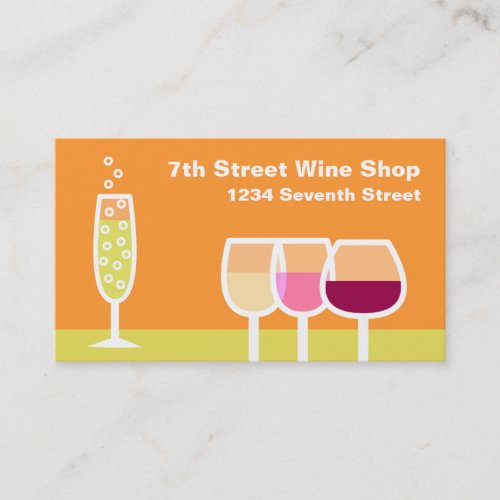 Wine  Champagne Business Card