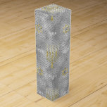 Wine Chanukah Box Elegant<br><div class="desc">Personalize by adding your own text on anywhere on wine box. Choose your favorite font style, color, and size. Lots of text editing tools, too. Make it fun! Thanks for stopping and shopping by. Your business is greatly appreciated. Enjoy! Chag Chanukah/Hanukkah!!! Style: Wine Gift Box Dress up any bottle in...</div>