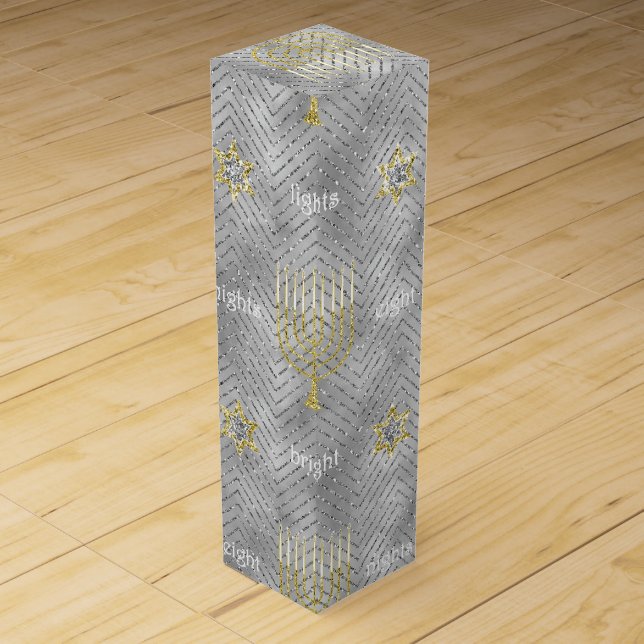 Wine Chanukah Box Elegant (Front)