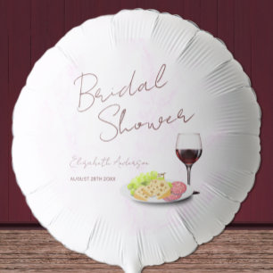 Wine & Charcuterie Bridal Shower Balloon