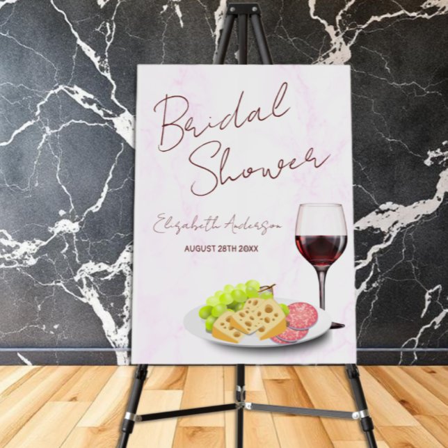 Wine & Charcuterie Bridal Shower Foam Board (Creator Uploaded)