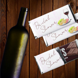 Wine & Charcuterie Bridal Shower Hershey Bar Favors