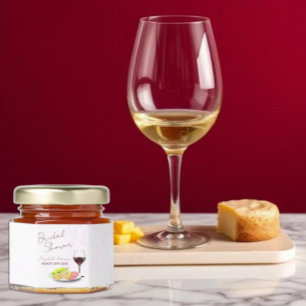 Wine & Charcuterie Bridal Shower Honey Jar Favors