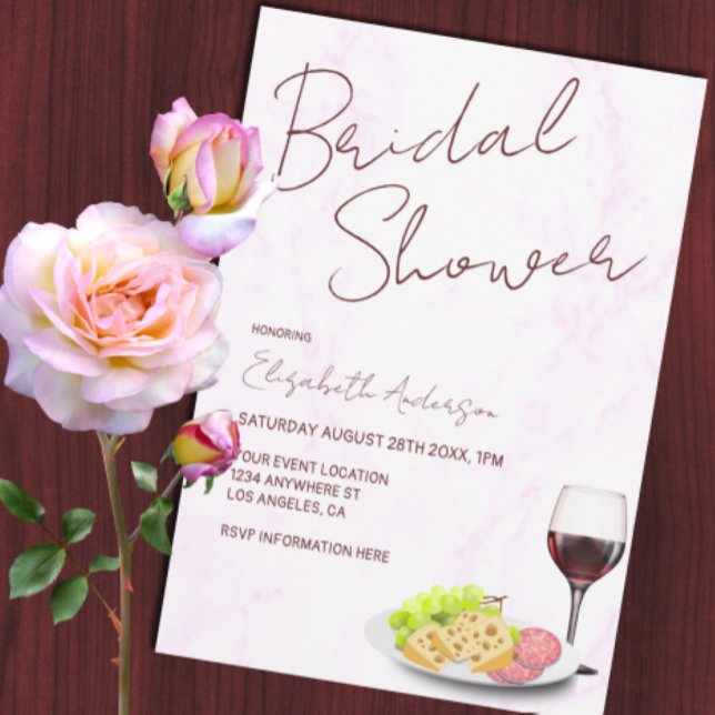 Wine & Charcuterie Bridal Shower Invitation (Creator Uploaded)