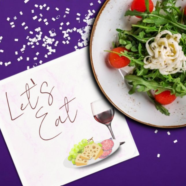 Wine & Charcuterie Bridal Shower Napkins (Creator Uploaded)