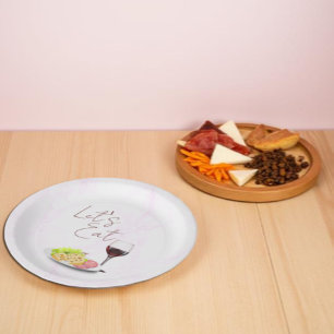 Wine & Charcuterie Bridal Shower Paper Plates