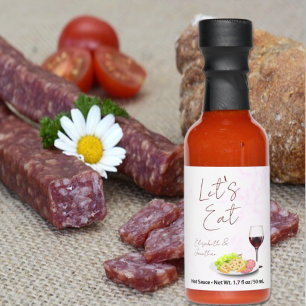 Wine & Charcuterie Engagement Party Hot Sauces