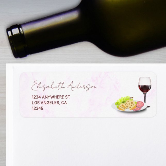 Wine & Charcuterie Engagement Party Label (Creator Uploaded)