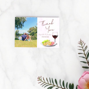 Wine & Charcuterie Engagement Party Thank You Card