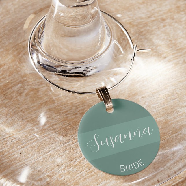 Wine Charm - Bridal Party - Personalized Name (Creator Uploaded)